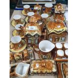 A LARGE QUANTITY OF PRICE KENSINGTON COTTAGE WARE INC CUPS SAUCERS TEAPOT ETC