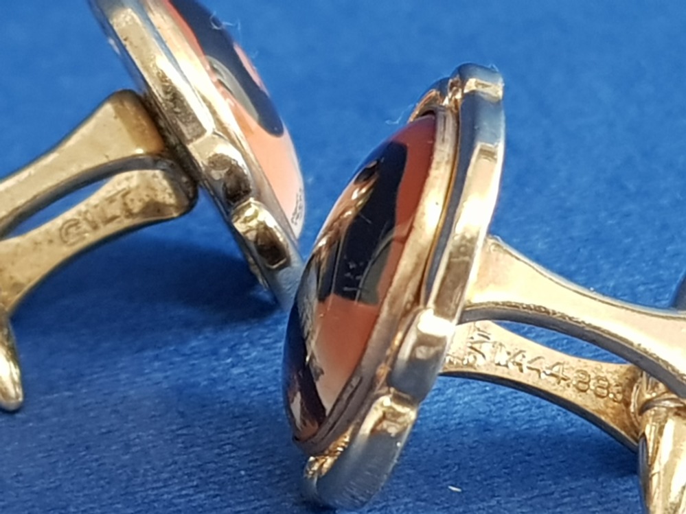 CUFFLINKS WITH CAVALIER IMAGES - Image 3 of 3