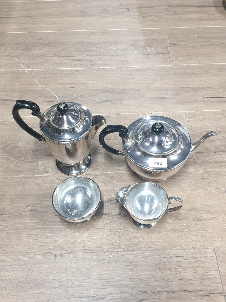 4 PIECE EPNS TEASET, CELTIC BORDERS