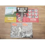 5 SUNDERLAND FOOTBALL PROGRAMMES INCLUDES 1973 FA CUP FINAL AND SEMI FINAL SOUVENIR EDITION, ALSO