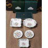 3 BOXED MINTON HADDON HALL DISHES