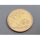 22CT GOLD 1978 FULL SOVEREIGN COIN