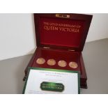 WELL PRESENTED THE GOLD SOVEREIGNS OF QUEEN VICTORIA 22CT GOLD 1846 SHIELD BACK ALSO 1883 1889 AND