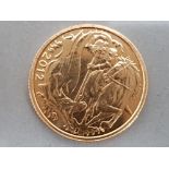 22CT GOLD 2012 GEORGE AND THE DRAGON SOVEREIGN COIN