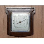 VINTAGE OAK FRAMED WALL BAROMETER