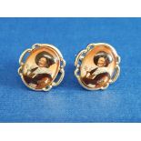 CUFFLINKS WITH CAVALIER IMAGES