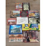 A LARGE QUANTITY OF BOXED PUZZLES INC MAMMOTH PUZZLE ROLL ETC