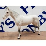 VINTAGE DAPPLE GREY STANDING BESWICK HORSE