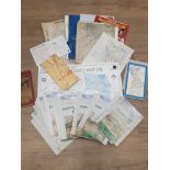 A BOX CONTAINING MISCELLANEOUS MAPS TO INCLUDE COUNTRYSIDE GUIDES ETC