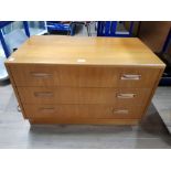 A TEAK SIDEBOARD BY G-PLAN WITH CUTLERY COMPARTMENT 81 X 53 X 46CM