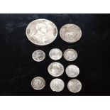 A COLLECTION OF MIXED SILVER COINAGE