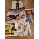 POP POSTERS INCLUDING IN BED WITH MADONNA BRITNEY SPEARS PAUL WALLER AND ELVIS