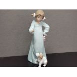 NAO BY LLADRO FIGURE GIRL WITH PUPPY