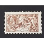 1934 GEORGE V STAMP, RE ENGRAVED 2/6D SEAHORSE FINE MINT SG 450