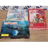 3 BOXED WARGAMES INCLUDES THE CLASSIC AIR RADE GAME DAMBUSTERS PLUS CRY HAVOC AND SAMURAI BLADES