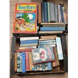 2 BOXES OF VINTAGE CHILDRENS BOOKS