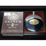 THE ORIGINAL SPORRAN FLASK BY GRANT'S BOXED