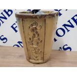 HEAVY FLORAL DECORATED PLANT POT HEIGHT 35CM