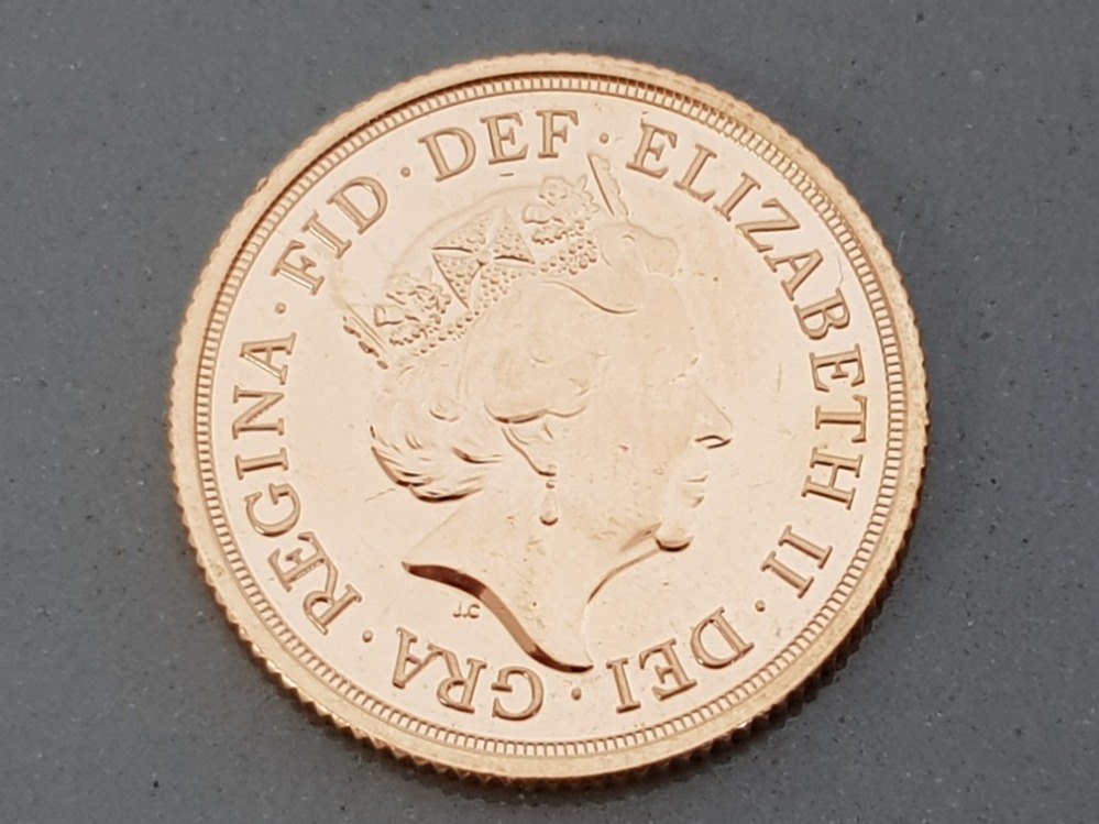 22CT GOLD 2017 FULL SOVEREIGN COIN - Image 2 of 2