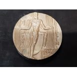 A GERMANY 1936 OLYMPIC BRONZE MEDAL MANUFACTURED BY HERMANN NOACK FOUNDRY BERLIN