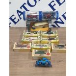 COLLECTION OF BOXED CARS INC CORGI LLEDO ETC