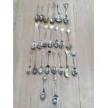 23 VARIOUS CRESTED SOUVENIR SPOONS