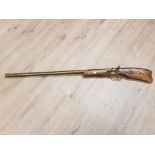 REPRODUCTION WALL HANGING FLINT LOCK RIFLE