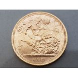 22CT GOLD 1979 FULL SOVEREIGN COIN