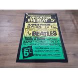 THE BEATLES OPERATIONS BIG BEAT 1962 BRIGHTON REPRODUCTION POSTER FROM LEAXH ENTERTAINMENTS 77 X