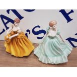 2 COALPORT FIGURES INCLUDING CHRISTABEL AND TERESA