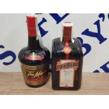 70CL BOTTLE OF CONTREAU TOGETHER WITH A 700ML BOTTLE OF TIA MARIA