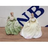 2 SMALL COALPORT FIGURES INC SOPHIE AND JENNIFER