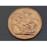 22CT GOLD 2013 SOVEREIGN COIN