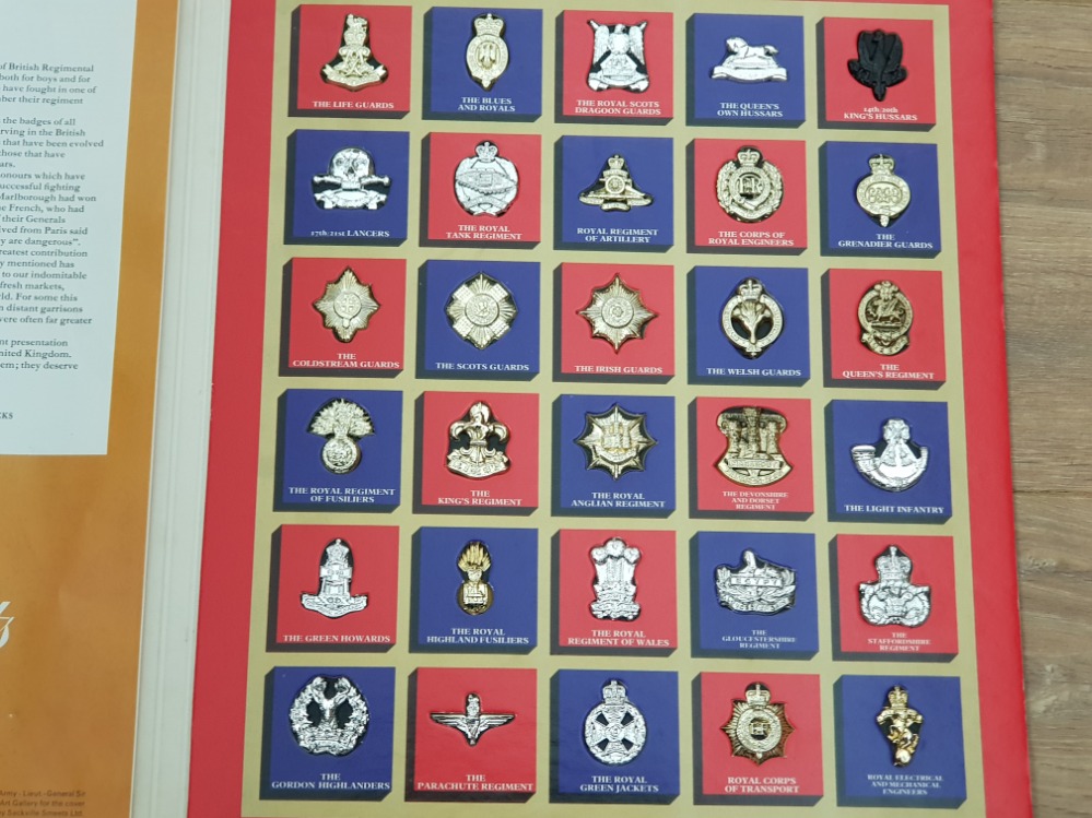 COLLECTION OF 30 REPRODUCTION CAP BADGES OF GREAT BRITISH REGIMENTS, ON SPECIAL CHART - Image 2 of 3