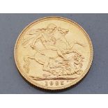 22CT GOLD 1925 FULL SOVEREIGN COIN