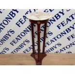 REPRODUCTION PLANT STAND WITH MARBLE EFFECT TOP 32INCHES TALL