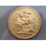 22CT GOLD 1888 FULL SOVEREIGN COIN