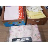 2 BOXES OF SOFT GOODS AND BEDDING