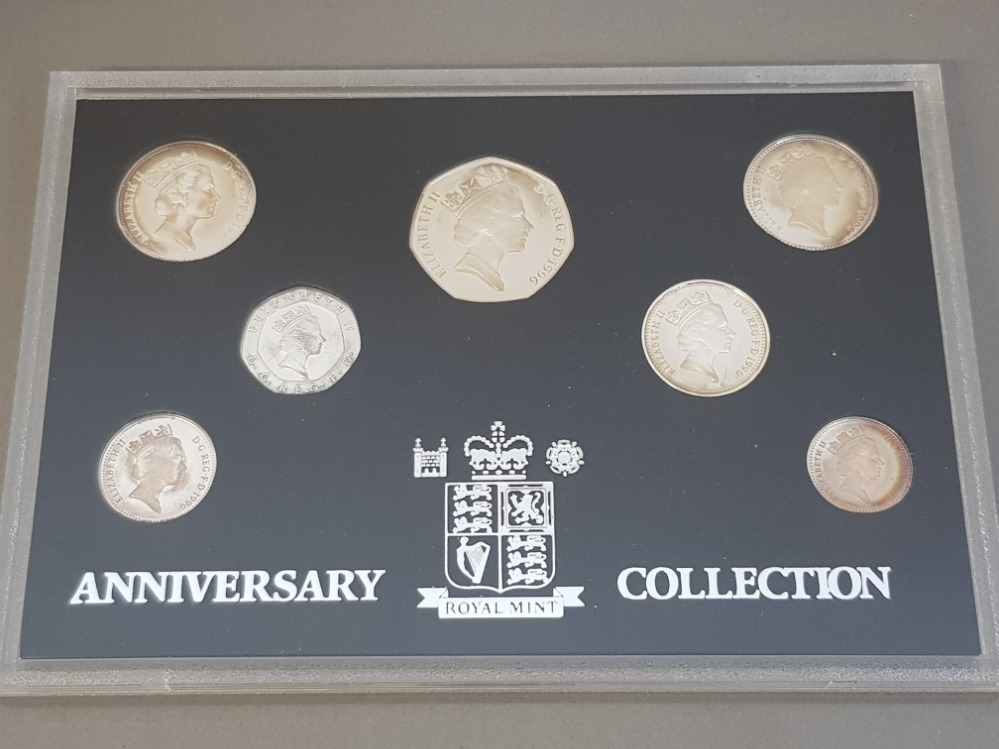 UK ROYAL MINT 1996 SILVER 7 COIN DECIMAL SET, IN ORIGINAL CASE WITH CERTIFICATE OF AUTHENTICITY - Image 3 of 3