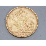 22CT GOLD 1904 FULL SOVEREIGN COIN STRUCK IN PERTH