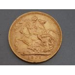 22CT GOLD 1905 FULL SOVEREIGN COIN