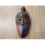 AN AFRICAN GALOA TRIBE BIRD MASK FROM GABON