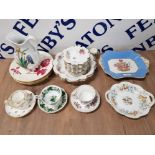 19TH CENTURY AND LATER CERAMICS TO INCLUDE MINTON JOHN RIDGEWAY COALPORT ROYAL ALBERT ETC