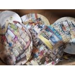 A LARGE AMOUNT OF COLLECTORS PLATES INC DAVENPORT WEDGWOOD ETC