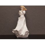 ROYAL DOULTON FIGURE OF LADY WITH PRESENT