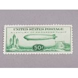 U.S.A. 1933 CENTURY OF PROGRESS 50C AIRSHIP STAMP, FINE MINT SG, A732, CAT AT 100 POUNDS