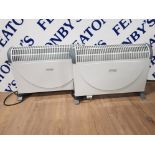 2 DELONGHI CONVECTOR HEATERS