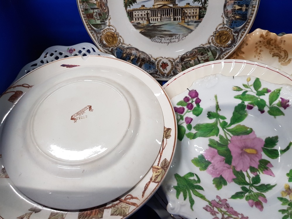 19TH CENTURY AND LATER CERAMICS TO INCLUDE DINNERWARE PIN DISHES NOVELTY TEAPOTS ETC - Image 2 of 3