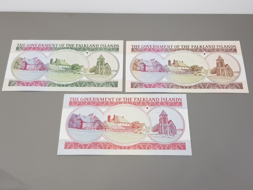 3 FALKLAND ISLANDS BANKNOTES INCLUDES 2005- 5 POUNDS AND 20 POUNDS NOTES PLUS 2011- 10 POUNDS NOTE - Image 2 of 2