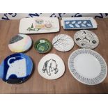 20TH CENTURY CERAMICS ROYAL WORCESTER BIG BLUE NORWEGIAN BEAR PLATE MIDWINTER EMPIRE BARBIZON ETC